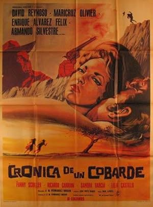 Bild des Verkufers fr Cronica de un Cobarde. Movie poster. (Cartel de la Pelcula). zum Verkauf von Wittenborn Art Books