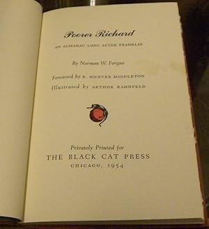 Seller image for POORER RICHARD. An Almanac Long After Franklin for sale by Parnassus Book Service, Inc