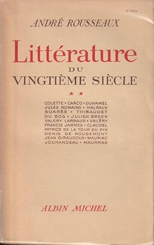 Bild des Verkufers fr Littrature Du Vingtime Sicle - Tome 2 zum Verkauf von ARTLINK