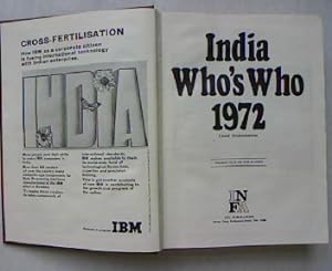 Imagen del vendedor de Who's Who India 1972 listed professionwise a la venta por Antiquariat Bookfarm