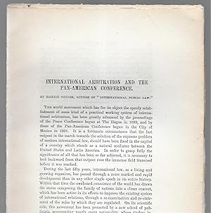 Imagen del vendedor de International Arbitration And The Pan - American Conference a la venta por Legacy Books II