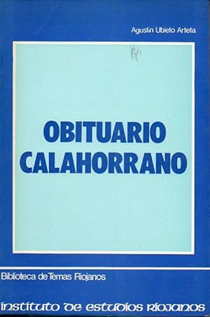Imagen del vendedor de UN OBITUARIO CALAHORRANO DEL SIGLO XV. a la venta por angeles sancha libros