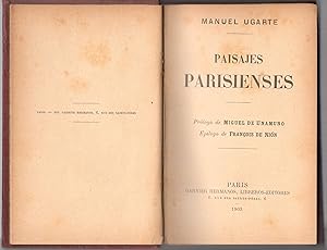 PAISAJES PARISIENSES.PRÓLOGO DE MIGUEL DE UNAMUNO FECHADO 1901