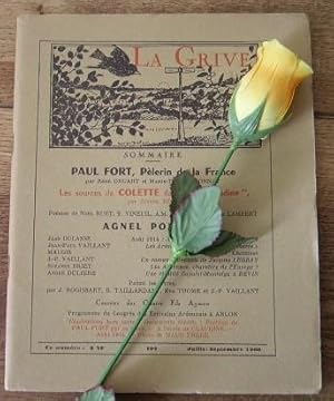 Imagen del vendedor de Paul Fort, p�lerin de la France. Les sources de Colette dans les "Claudine". Ao�t 1914 : A travers l'Argonne et l'Ardenne. Les Ardennes dans la grande guerre. Goethe, Schiller, Chamisso. Un roman Ardennais de Jacques Legray. Les Ardennes, charni�re de l'Europe. Une rivalit� Capulet-Montaigu � Revin. La Grive, revue trimestrielle n� 107 a la venta por Librairie du Bocage