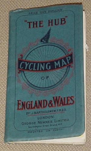 "The Hub" - Cycling Map of England & Wales Showing the Best Touring Roads - Reduced from the Ordn...