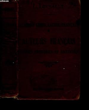 Bild des Verkufers fr AUTUERS GRECS, LATINS, FRANCAIS - AUTEURS FRANCAIS ETUDES CRITIQUES ET ANALYSES zum Verkauf von Le-Livre