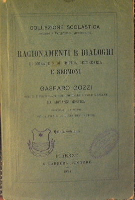 Ragionamenti e dialoghi di morale e di critica letteraria