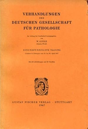 Bild des Verkufers fr Verhandlungen der Deutschen Gesellschaft fr Pathologie. 51. Tagung, zum Verkauf von Antiquariat am Flughafen