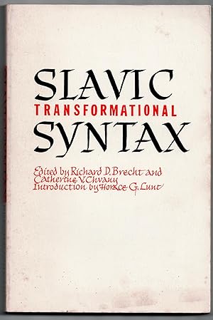 Slavic Transformational Syntax