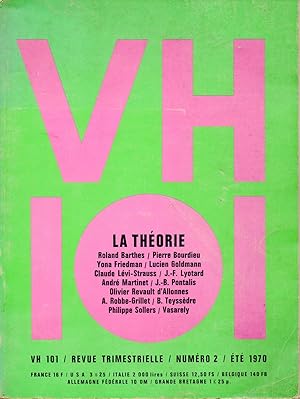 VH 101 revue trimestrielle. N° 2 - ÉTÉ 1970