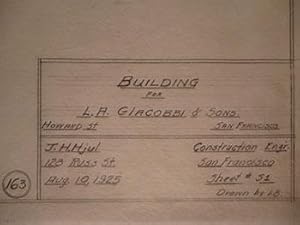 Building Plans for a Building for L. A. Giacobbi & Sons on Howard St. and 13th St. , San Francisco.