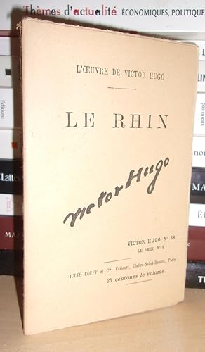 Image du vendeur pour L'Oeuvre De Victor Hugo - Tome 38 : Le Rhin N4 mis en vente par Planet's books