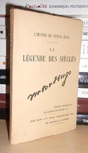 Immagine del venditore per L'Oeuvre De Victor Hugo - Tome 47 : La Lgende Des Sicles N3 venduto da Planet's books