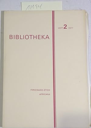 Seller image for Bibliotheka - Mitteilungen Der Museums-Bibliothek Swakopmund - Heft 2, 1977 - Ferdinand - Stich Africana for sale by Antiquariat Trger