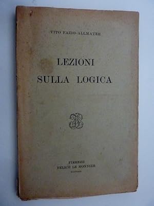 Imagen del vendedor de LEZIONI SULLA LOGICA" a la venta por Historia, Regnum et Nobilia