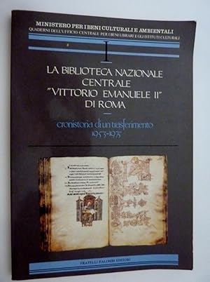 "MINISTERO PER I BENI CULTURALI ED AMBIENTALI - La Biblioteca Nazionale Centrale VITTORIO EMANUEL...
