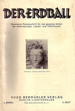 Seller image for Der Erdball. Illustrierte Zeitschrift fr Lnder- und Vlkerkunde. Jahrgang 3, Heft 2, 1929. Mit Beitrgen u.a. von: Dr. Schebesta, H. Kunike, H. Findeisen, W. Greiser, G. Lindner, E. Ehlert, G. Busolt, E. Keller u.a. und mit Besprechungen. for sale by Antiquariat Carl Wegner