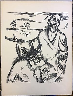 Osterspaziergang (aus einer Folge zu Goethes "Faust"). Lithographie.