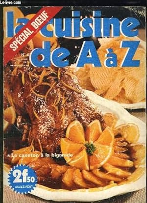 Image du vendeur pour LA CUISINE DE A A Z NOUVELLES RECETTES DE FRANCE ET DU MONDE N 4. LE CANETON A LA BIGARADE, BIGOS OU CHOUCROUTE POLONAISE, BISCOTTES AU RHUM, BISCUITS ALSACIEN. mis en vente par Le-Livre