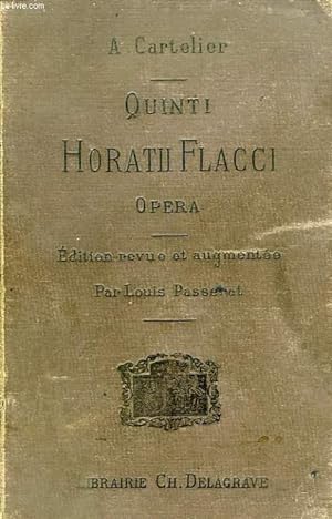 Bild des Verkufers fr QUINTI HORATII FLACCI OPERA zum Verkauf von Le-Livre
