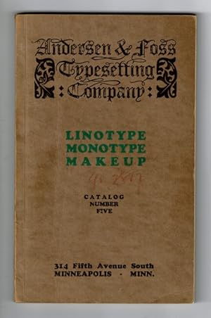 Linotype and monotype type faces including giant monotype, metal furniture, borders, ornaments, t...