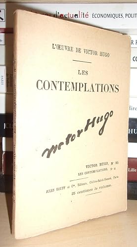 Image du vendeur pour LES CONTEMPLATIONS N° 6 - L'Oeuvre De Victor Hugo - T85: Les Contemplations N°6 mis en vente par Planet'book