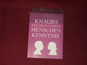 Seller image for Knaurs Taschenlexikon Menschenkenntnis. for sale by Der-Philo-soph