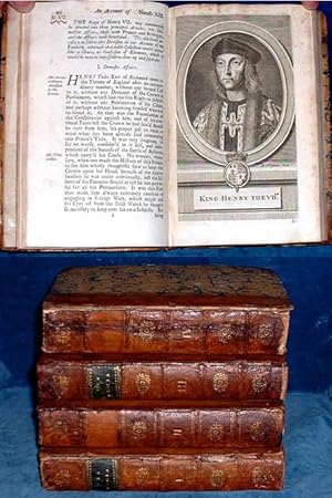 Imagen del vendedor de ACTA REGIA: or, An Historical Account, In Order of Time, Not only of those Records in RYMER's FOEDERA, on which Mons. Rapin has grounded his History of England; But of several Grants from the Crown . Translated from the French of M. Rapin. With Heads of the Kings and Queens, curiously engrav'd by Mr. Vandergucht . In Four Volumes.of the Treaties,Letters and Instruments between the Monarchs of England and Foreign Powers .translated from the French .with the Heads of the Kings and Queens Curiously engrav'd b Mr. BanderGucht published Monthly Vol.I (Vol.2, Vol.3, Vol.4)sl.variant title to vol.IACTA REGIA or an Historical Account in order of time not only of those records in Rymer's FOEDERA .but of several Grants from the Crown,Summon;s to Parliament . a la venta por Abbey Antiquarian Books