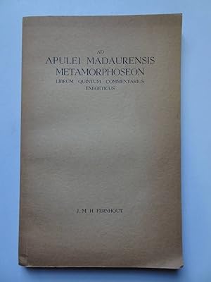 Bild des Verkufers fr Ad Apulei Madaurensis Metamorphoseon Librum Quintum Commentarius Exegeticus. zum Verkauf von Antiquariaat De Boekenbeurs