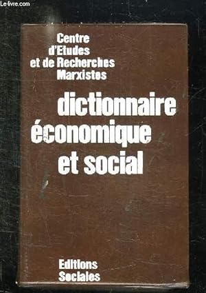 Seller image for DICTIONNAIRE ECONOMIQUE ET SOCIAL. for sale by Le-Livre