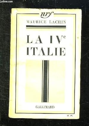 Seller image for LA IVe ITALIE. for sale by Le-Livre
