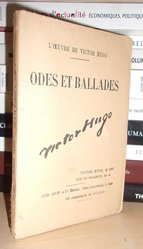 Image du vendeur pour ODES ET BALLADES N 4 - L'Oeuvre De Victor Hugo - T109: Odes et Ballades N4 mis en vente par Planet's books