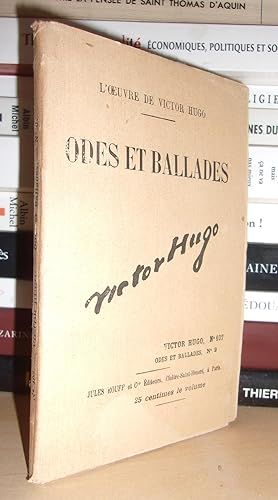 Image du vendeur pour ODES ET BALLADES N 2 - L'Oeuvre De Victor Hugo - T107: Odes et Ballades N2 mis en vente par Planet'book