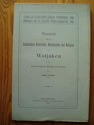 Seller image for Ubersicht uber die heidnischen Gebrauche, Aberglauben und Religion der Wotjaken in den Gouvernements Wjatka und Kasan for sale by Expatriate Bookshop of Denmark