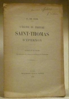 Seller image for L'�glise du prieur� Saint-Thomas d'Epernon. Extrait du XVe volume des M�moires de la Soci�t� Arch�ologique de Rambouillet. for sale by Bouquinerie du Varis