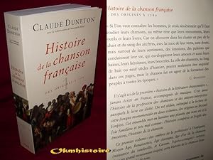 Histoire de la chanson française . -------- TOME 2 : DE 1780 A 1860