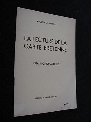 Seller image for La Lecture de la carte bretonne for sale by Abraxas-libris