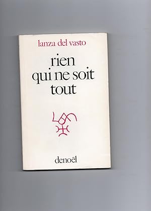 Immagine del venditore per RIEN QUI NE SOIT TOUT. Viatique, Livres VIII et IX. venduto da Librairie CLERC