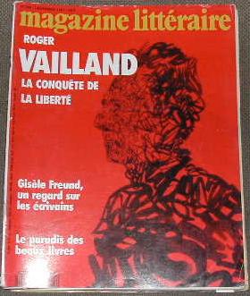 Magazine littéraire-N° 294. Roger Vailland: la conquête de la liberté.