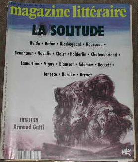 Magazine littéraire-N° 290. La solitude.