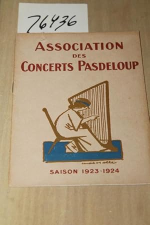 Image du vendeur pour Association des Concerts Pasdeloup Saison 1923-24 mis en vente par Princeton Antiques Bookshop