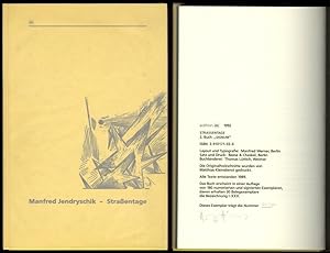 Bild des Verkufers fr Straentage. TagebuchSeiten mit Holzschnitten von Karl - Georg Hirsch. zum Verkauf von Versandantiquariat Markus Schlereth