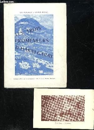 Bild des Verkufers fr LES TROIS PROMENEURS D'HARNEGARY zum Verkauf von Le-Livre