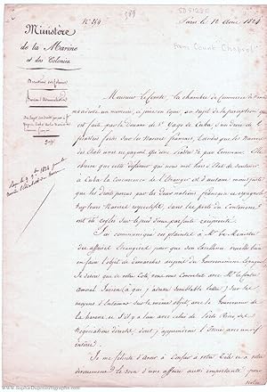 Document signed, in French with translation, to 'Dear Count', (Christophe André Jean, 1771-1836, ...