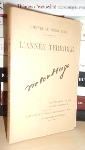 Image du vendeur pour L'ANNEE TERRIBLE N° 3 - L'Oeuvre De Victor Hugo - T178 mis en vente par Planet'book