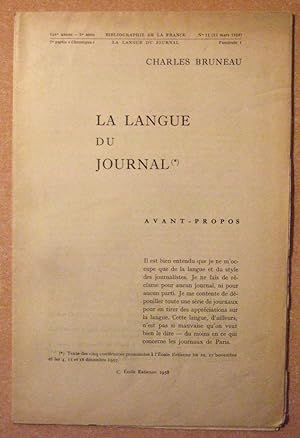 Seller image for La Langue Du Journal for sale by Domifasol