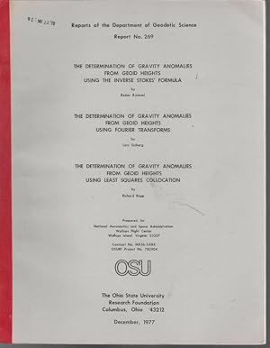 Seller image for Determination of Gravity Anomalies Fromn Geoid Heights. (Reports of the Department of Geodetic Science, No, 269) for sale by Dorley House Books, Inc.