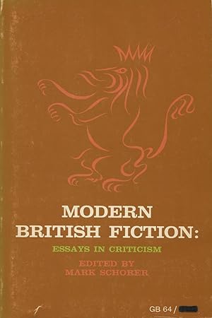 Seller image for Modern British Fiction: Essays In Criticism for sale by Kenneth A. Himber