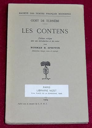 Seller image for LES CONTENS - Edition critique avec une introduction et des notes par Norman B. Spector for sale by LE BOUQUINISTE