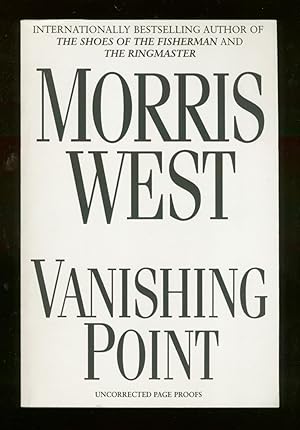 Bild des Verkufers fr Vanishing Point zum Verkauf von Between the Covers-Rare Books, Inc. ABAA